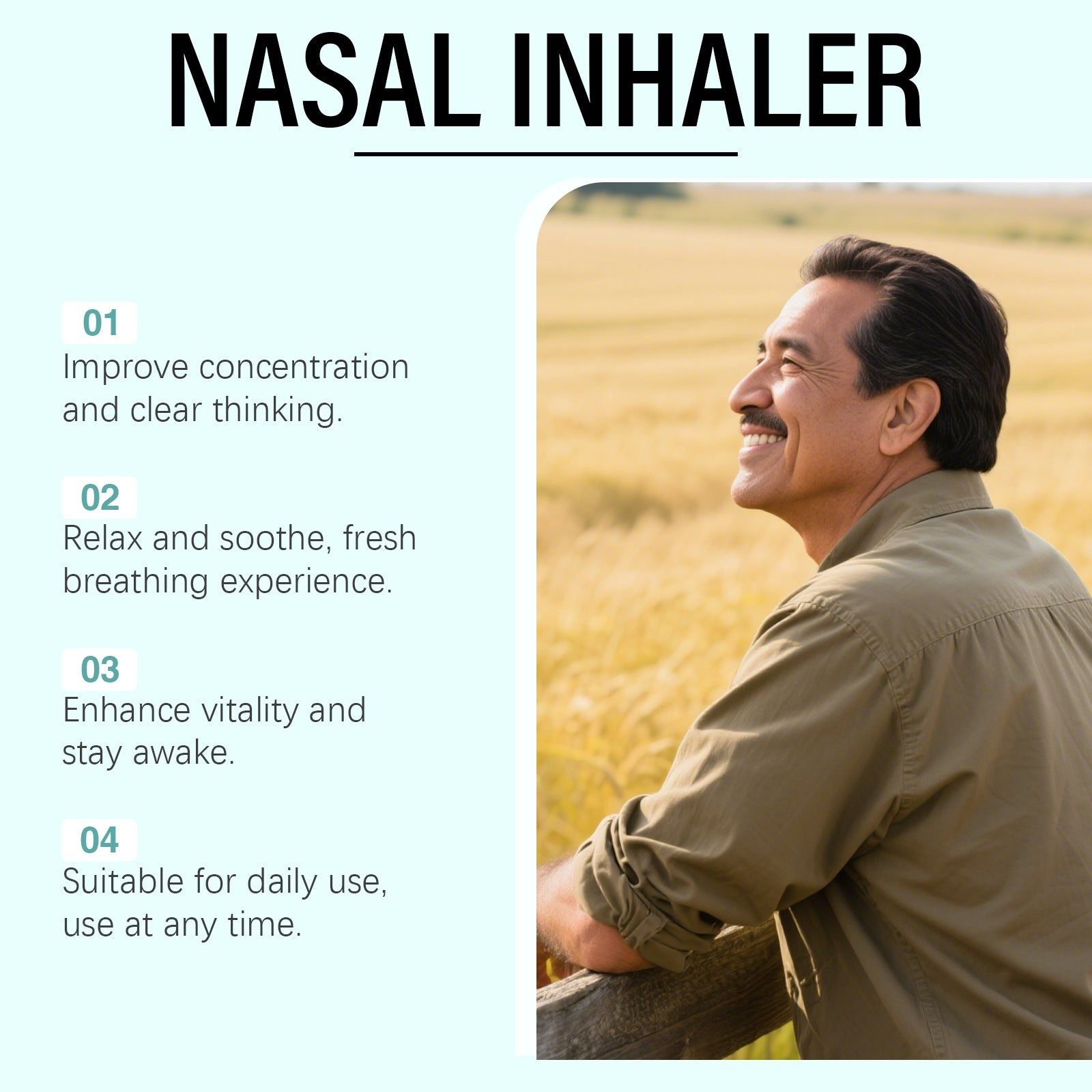 Revitalize Your Body Care with Inhalation Stick, Refreshing Nasal Relief ,1g