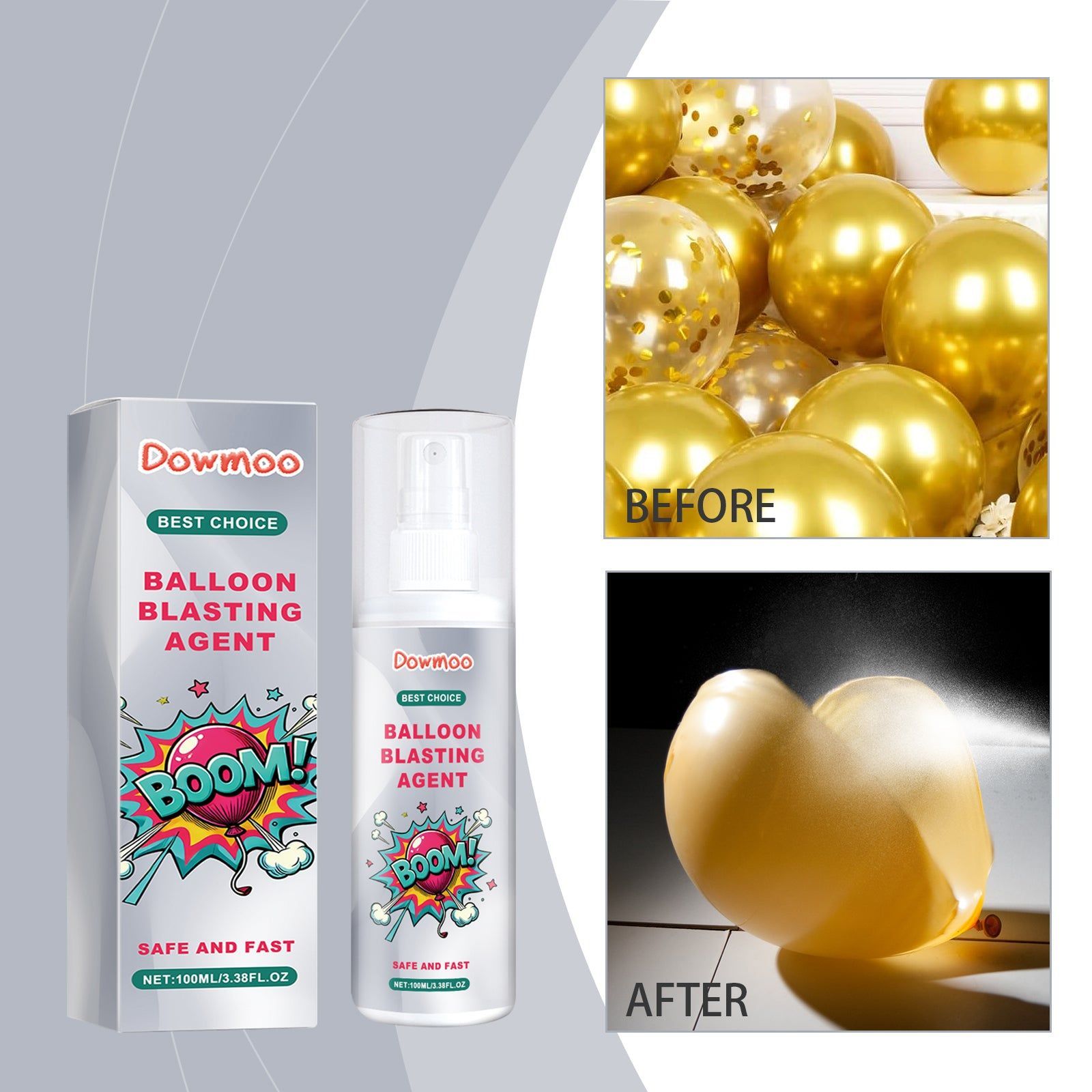 Create a Festive Atmosphere with Latex Balloons, Easy Safe Celebration Spray ,100ml