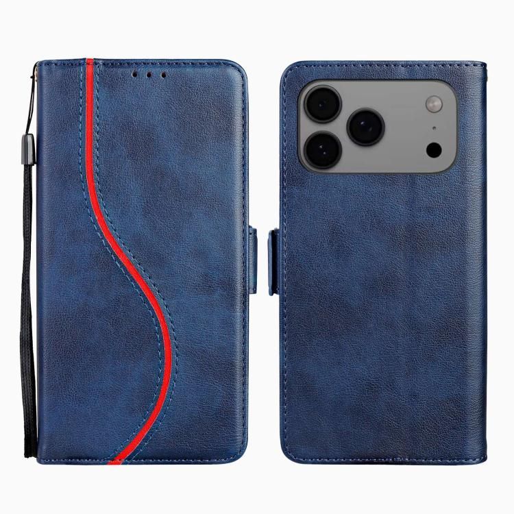 For iPhone 18 Pro Max / iPhone 17 Pro Max Side Buckle S Curve Leather Phone Case