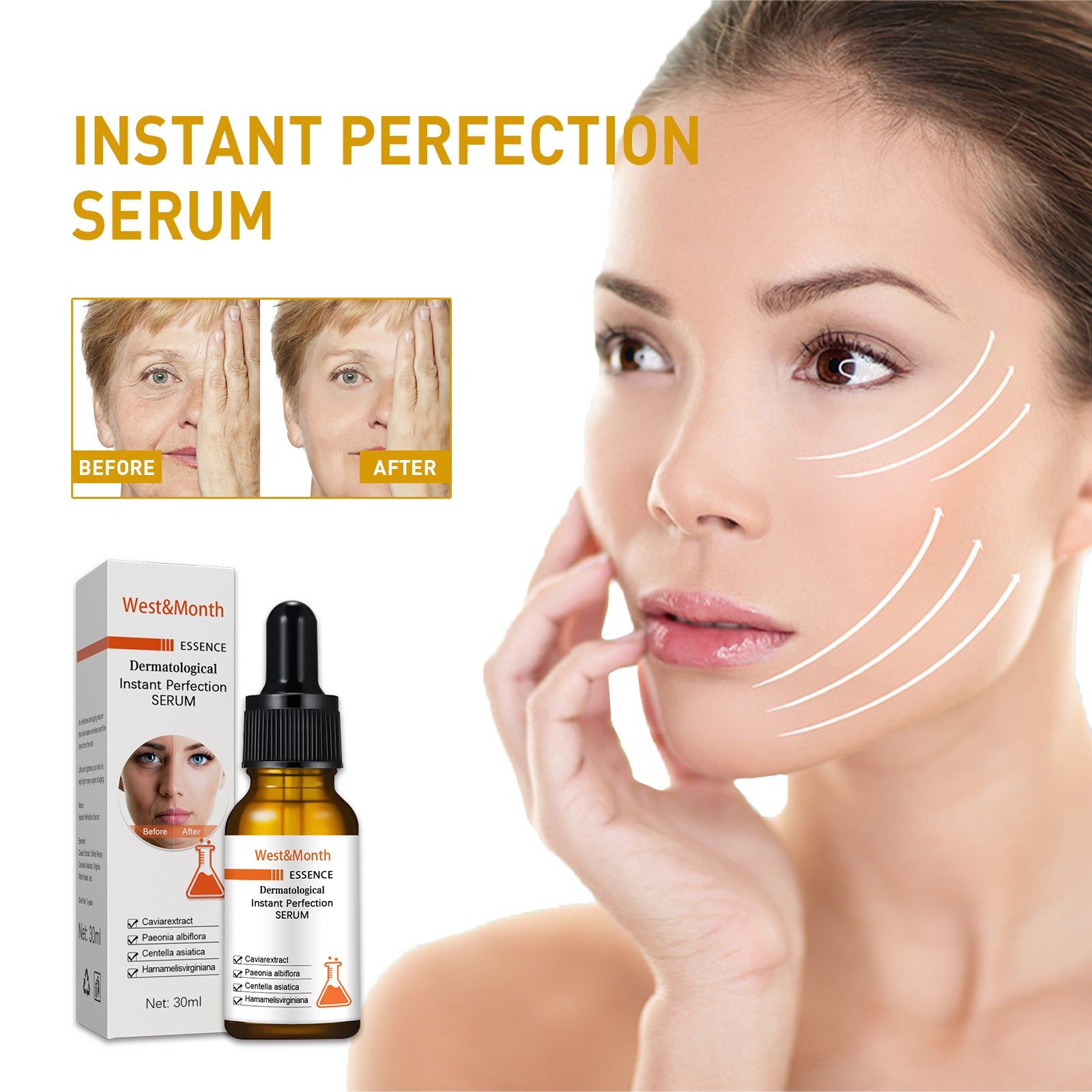 Firming Facial Serum, Anti-Aging, Hydrating, Brightening, Fine Lines, Moisturizer ,30ml