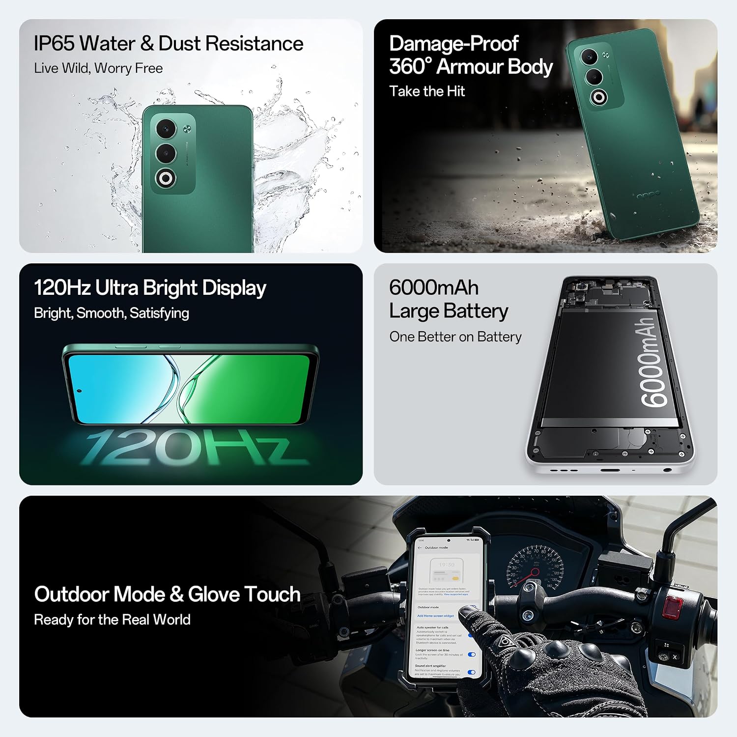 OPPO A5 5G Smartphone, 6GB RAM, 128GB Storage