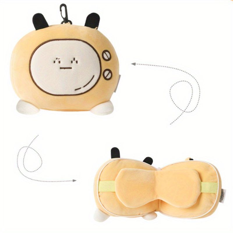2 In 1 Travel Pillow Eye Mask Versatile Car Sleep Mask For Kids Adults