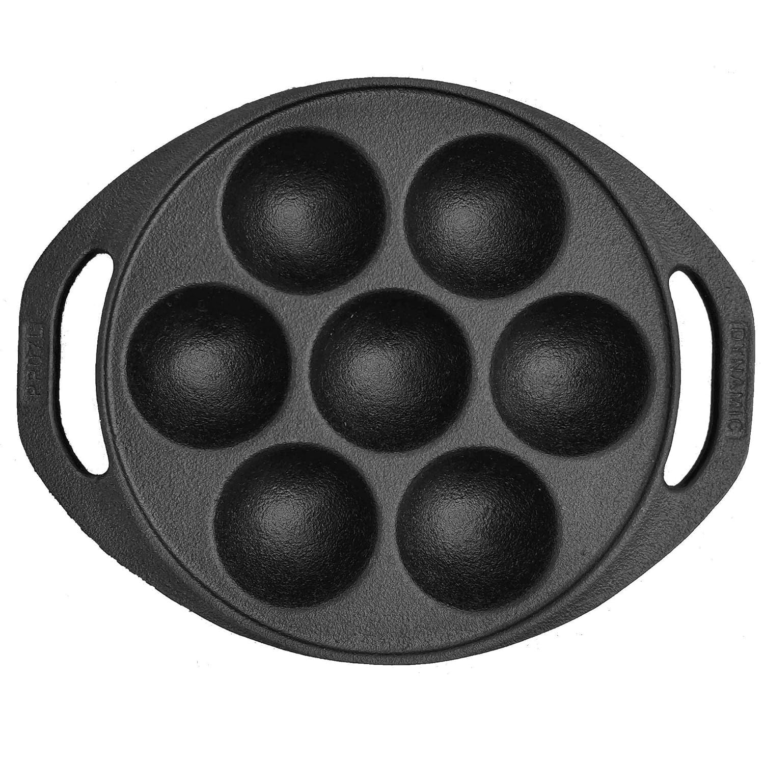 Cast Iron Paniyaram Pan 7 Pit Pre Seasoned Induction Friendly