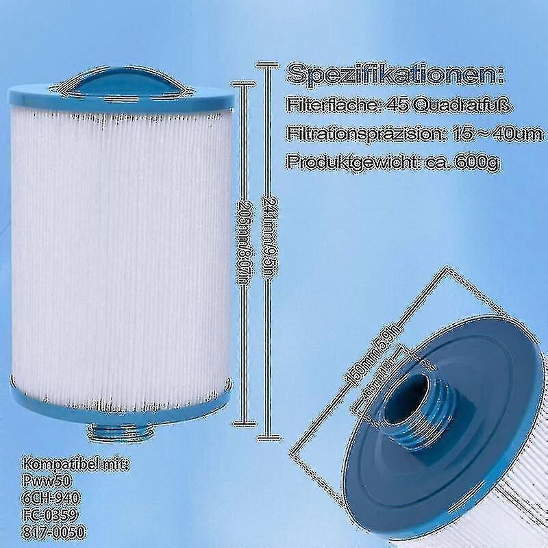 2 X Spa Filter Cartridge, Jacuzzi Replacement Filter, Spa Business Jacuzzi