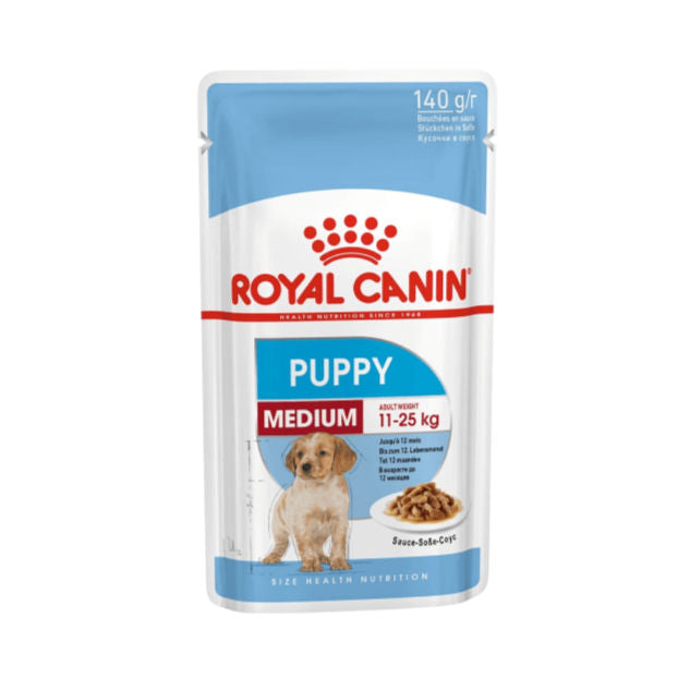Royal Canin Size Health Nutrition Medium Puppy - 10 Wet Food Pouches