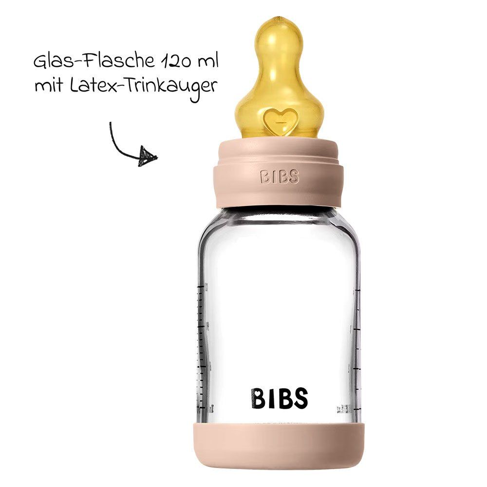 Bibs - Heat Resistant Designed With Anti-Colic Function Baby Glass Bottle Complete Set – 120ml