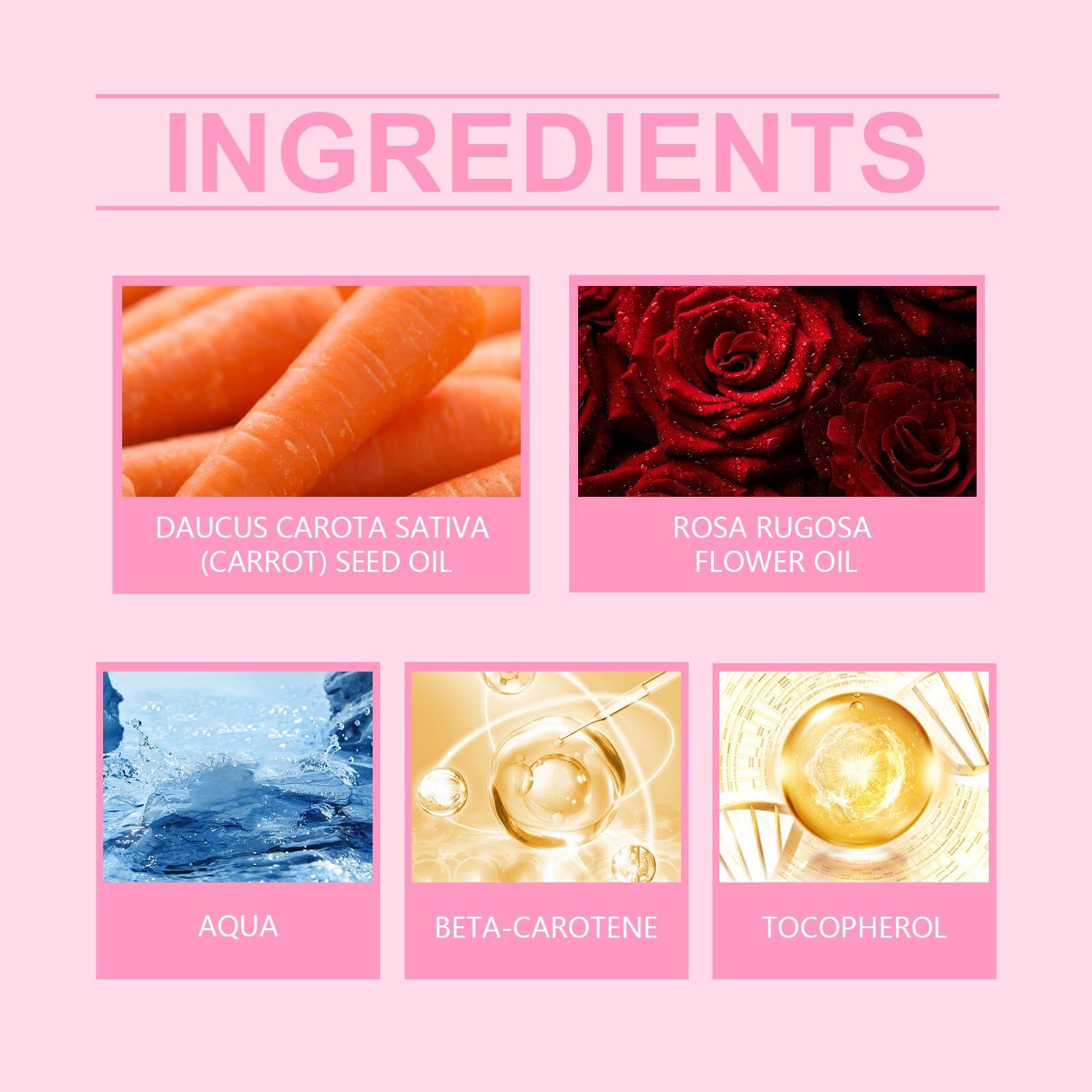 Carotene Whitening Essential Oil, Moisturizing and Brightening Skin, Anti-Aging, Natural Glow ,100ml
