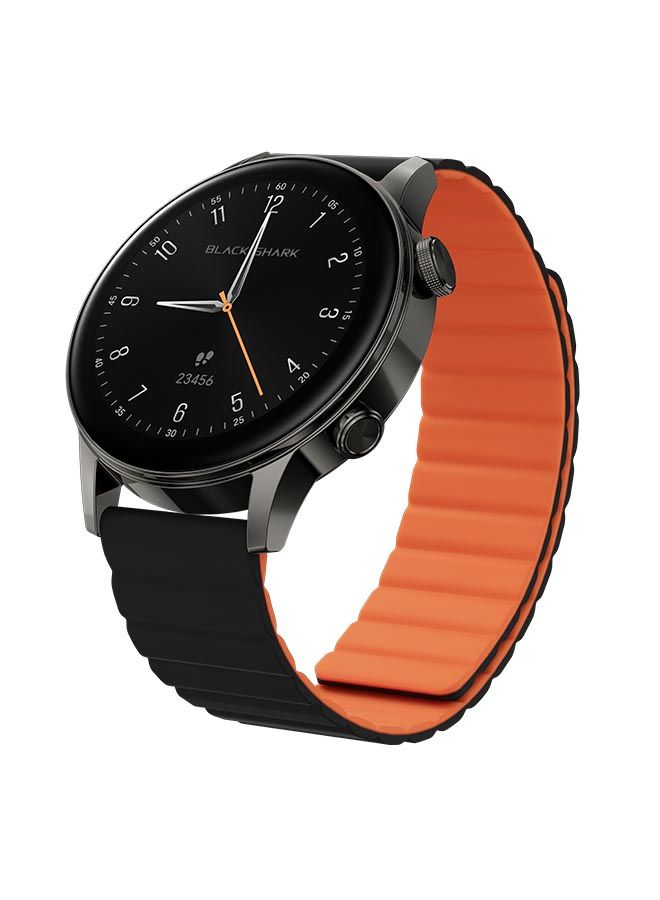 Black Shark S3 GPS Smartwatch with Magnetic Strap, 1.43" AMOLED, 150+ Sport Modes, ENC Bluetooth Call Watches , 15-Day Battery Life, Fitness Tracker with Health Monitoring (Black)