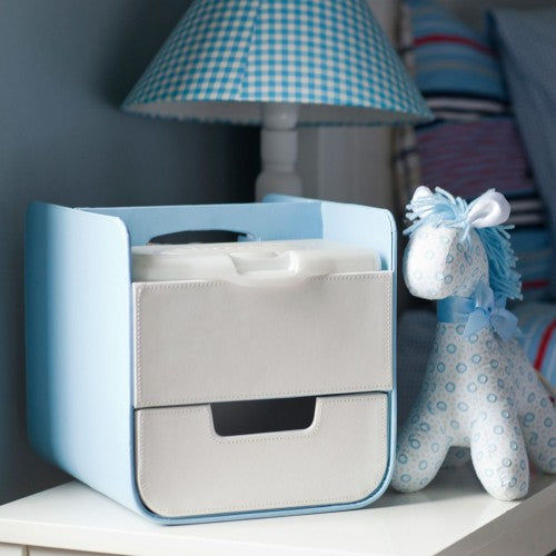 B.Box Caddy Blue Lagoon Diaper Box