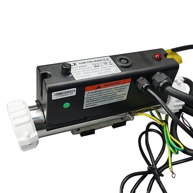 H20-R1/2KW LX SPA Pool Heater - Long Version I-Shape, 230V/50Hz, with Pressure Switch for Bate and Massage
