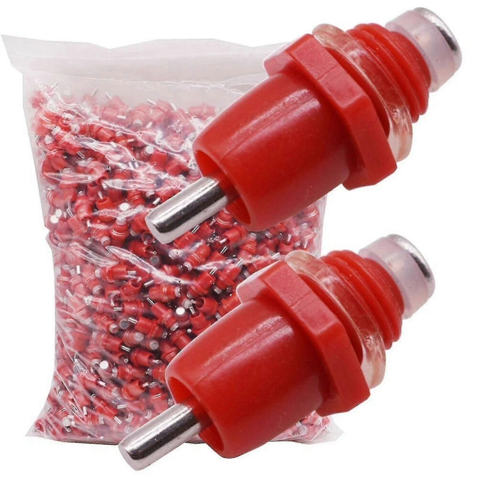 50 Pcs Chicken Waterer Feeder Poultry Nipples Drinker Drink Water Portable Supplies zxin