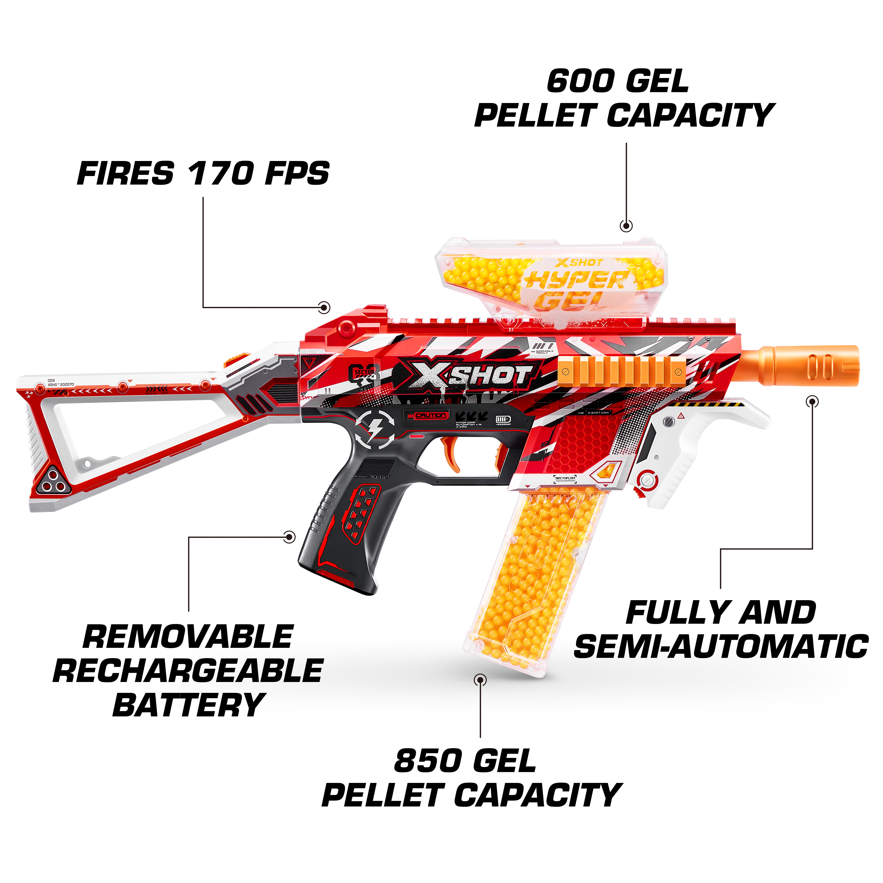 X-Shot Hyper Gel Medium Blaster (10,000Gellets)