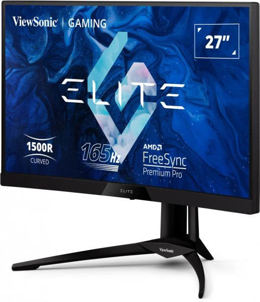 شاشة الألعاب المنحنية ViewSonic XG270QC مقاس 27 بوصة بدقة 2K و 1500R و RGB، 165 هرتز