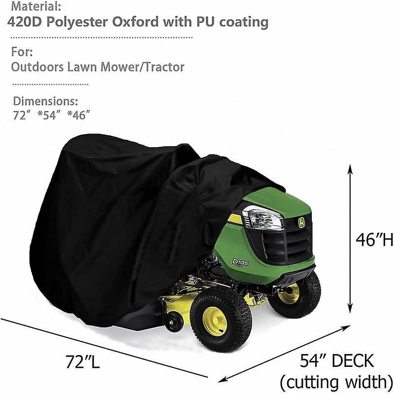 Waterproof Lawn Mower Cover for Decks Up to 54 Inch Heavy Duty