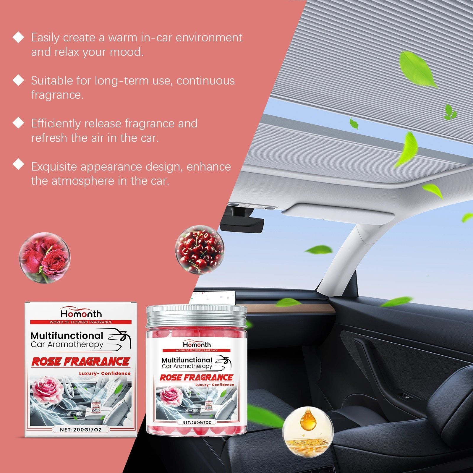 Car Aromatherapy, Fresh Air Purifier, Automotive Supplies, Odor Neutralizer ,200g