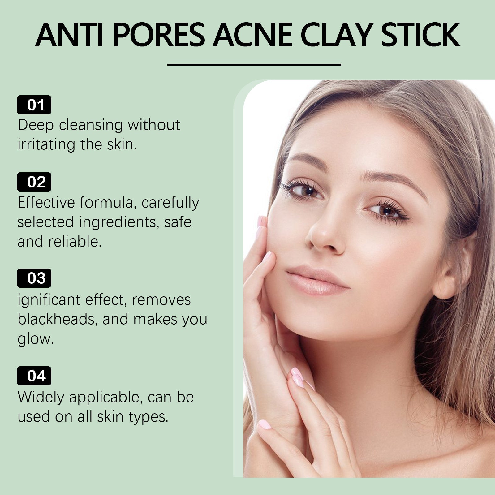 Deep Cleansing Mud Mask for Pores, Blackhead Removal, Brightening, Hydrating, Salicylic Acid ,40g
