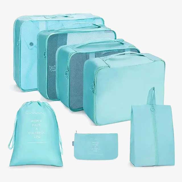 7-Piece Set Portable Luggage Organizer – Travel Storage Bags for Efficient Packing & Organization