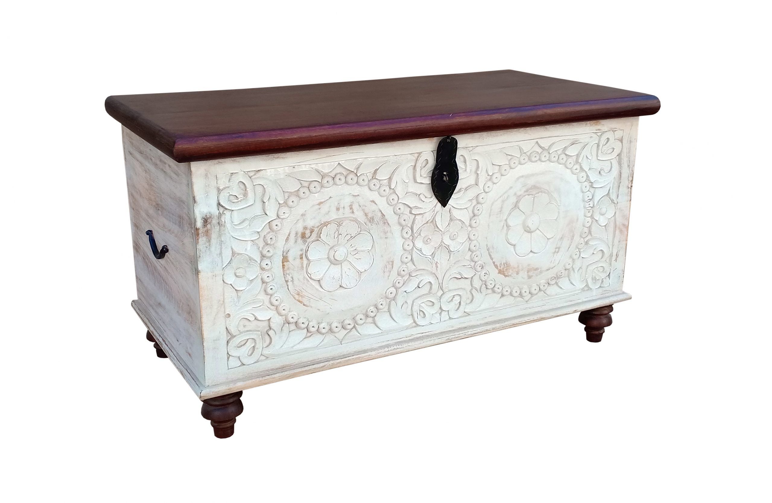 Natural White Accent Chests Set of 3 #KA3522