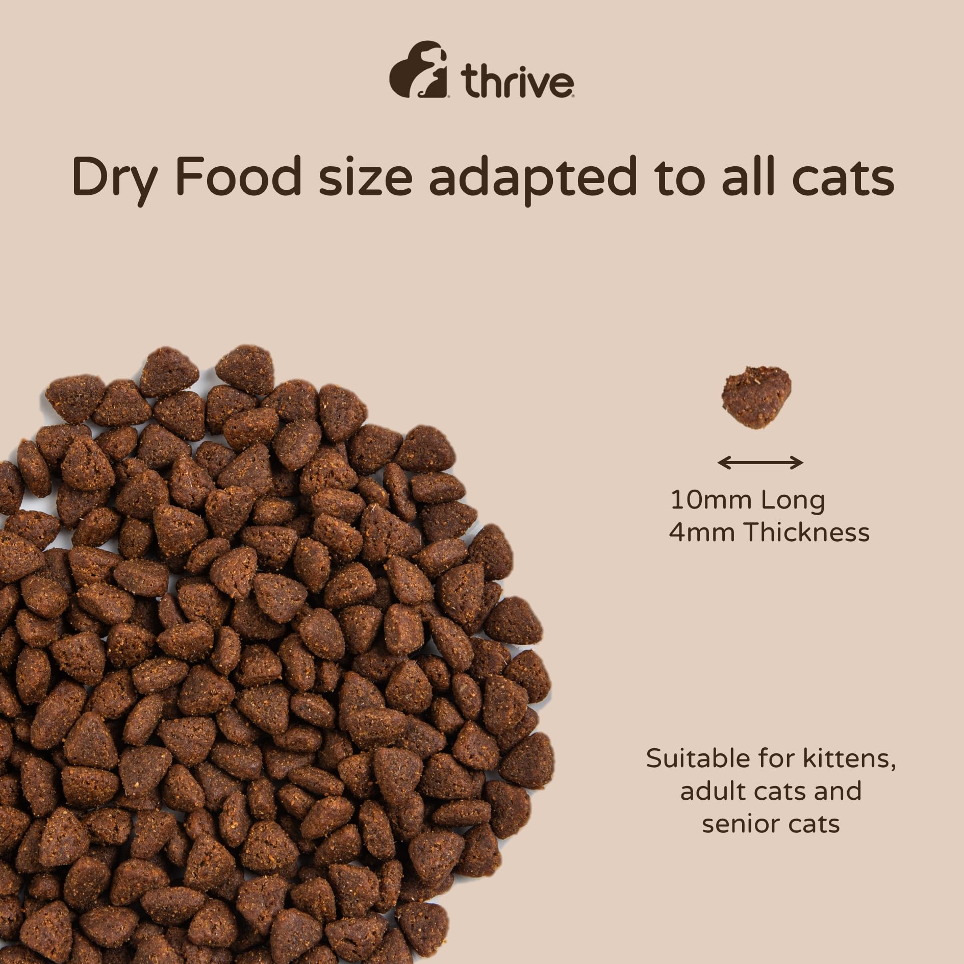 Thrive Cat Chicken Dry Food - 1.5kg (Near Expiry)