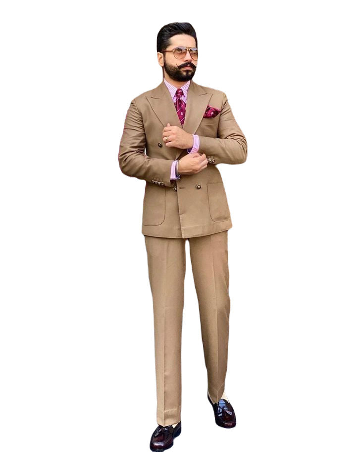 Bespokesuit for Men party Brown Suit for summer wedding groom suit Gift For men