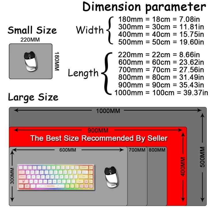 Large Abstract Mouse Pad 400x900x2mm