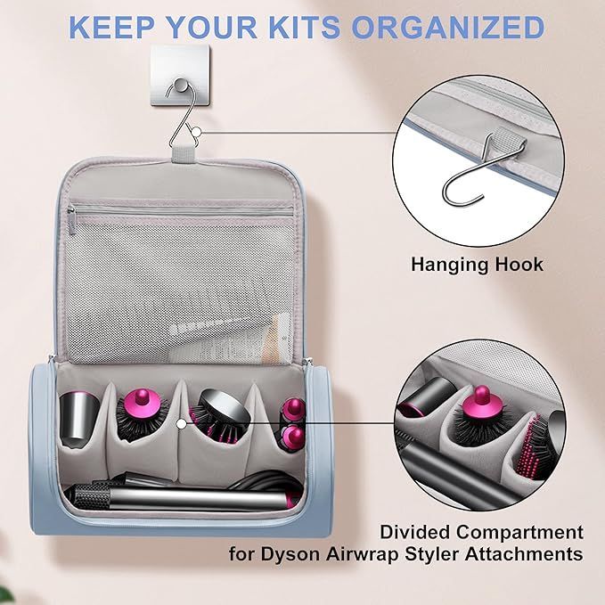Travel Storage Bag Portable Organizer Case for for Dyson Shark Airwrap Flexstyle