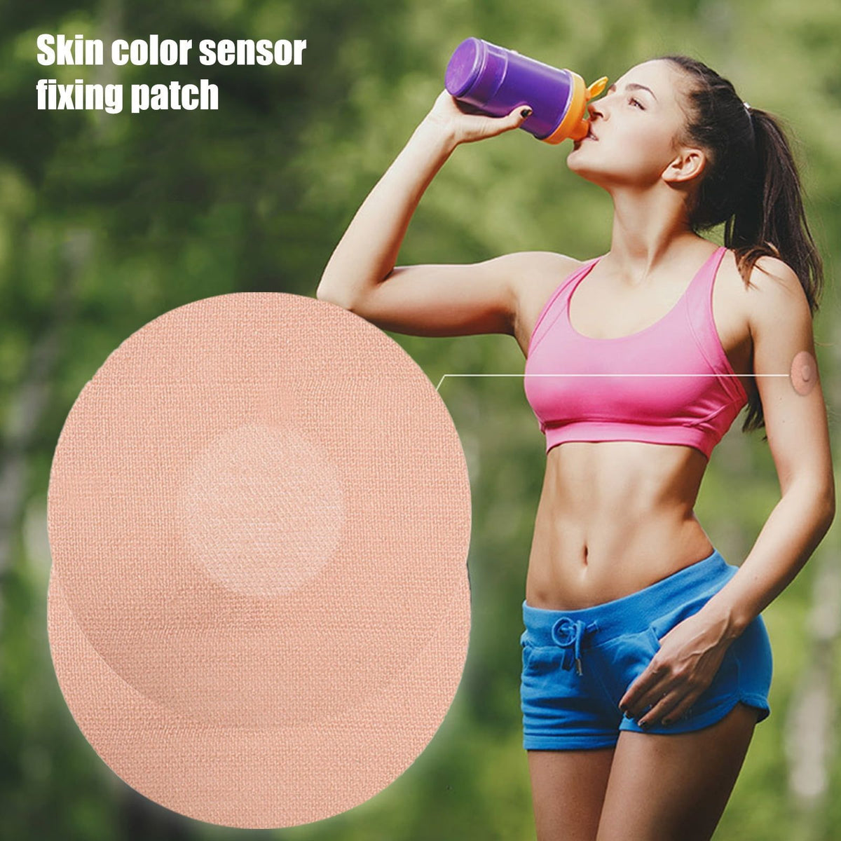20 Pack Waterproof Sports Sensor Covers Anti Drop Adhesive Fixed Patches
