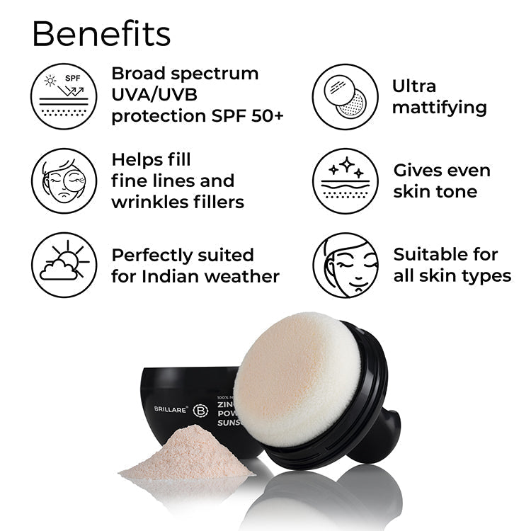 Brillaire Zinc Powder Sunscreen 4 Gm - 2 (Beige)