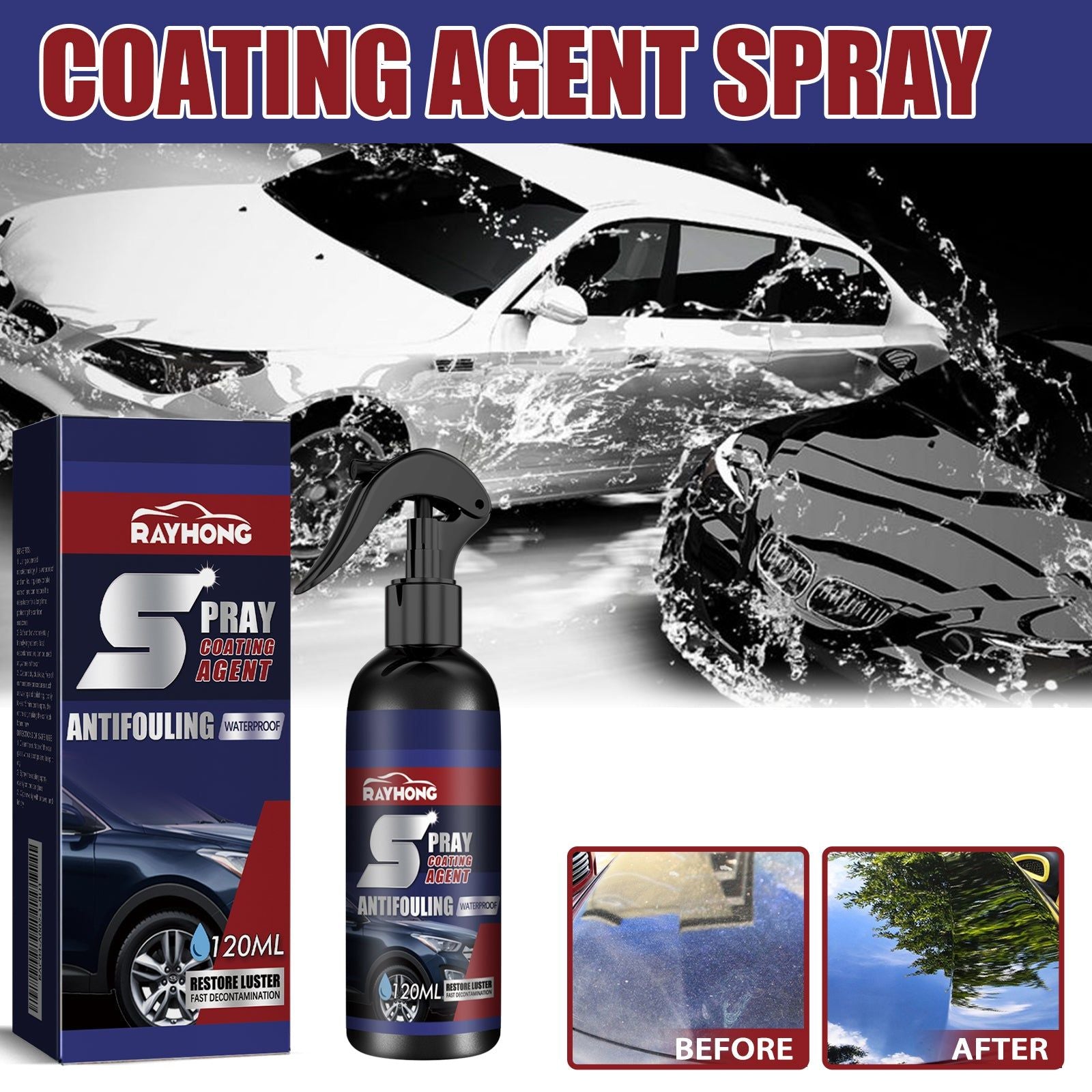 Automobile Coating Spray, Nano Car Protection, Waterproof, Scratch Resistant, Easy Application ,120ml