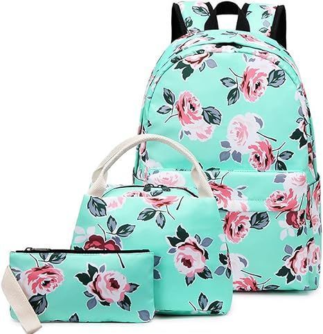 Teen Backpacks for Girls School Bags Student Bookbags with Lunch Box Pencil Case