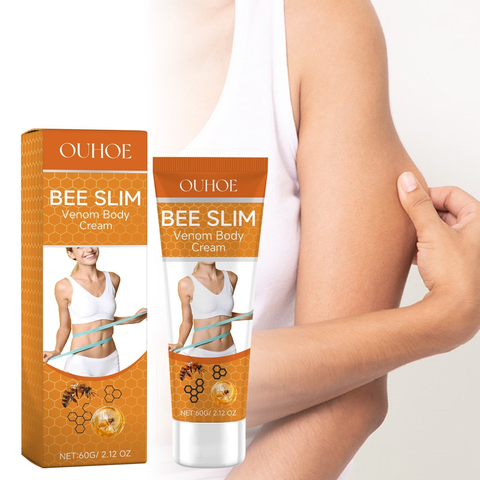 Deep Moisturizing Skin Care Cream with Bee Venom, Hyaluronic Acid, and Coffee Extract ,60g