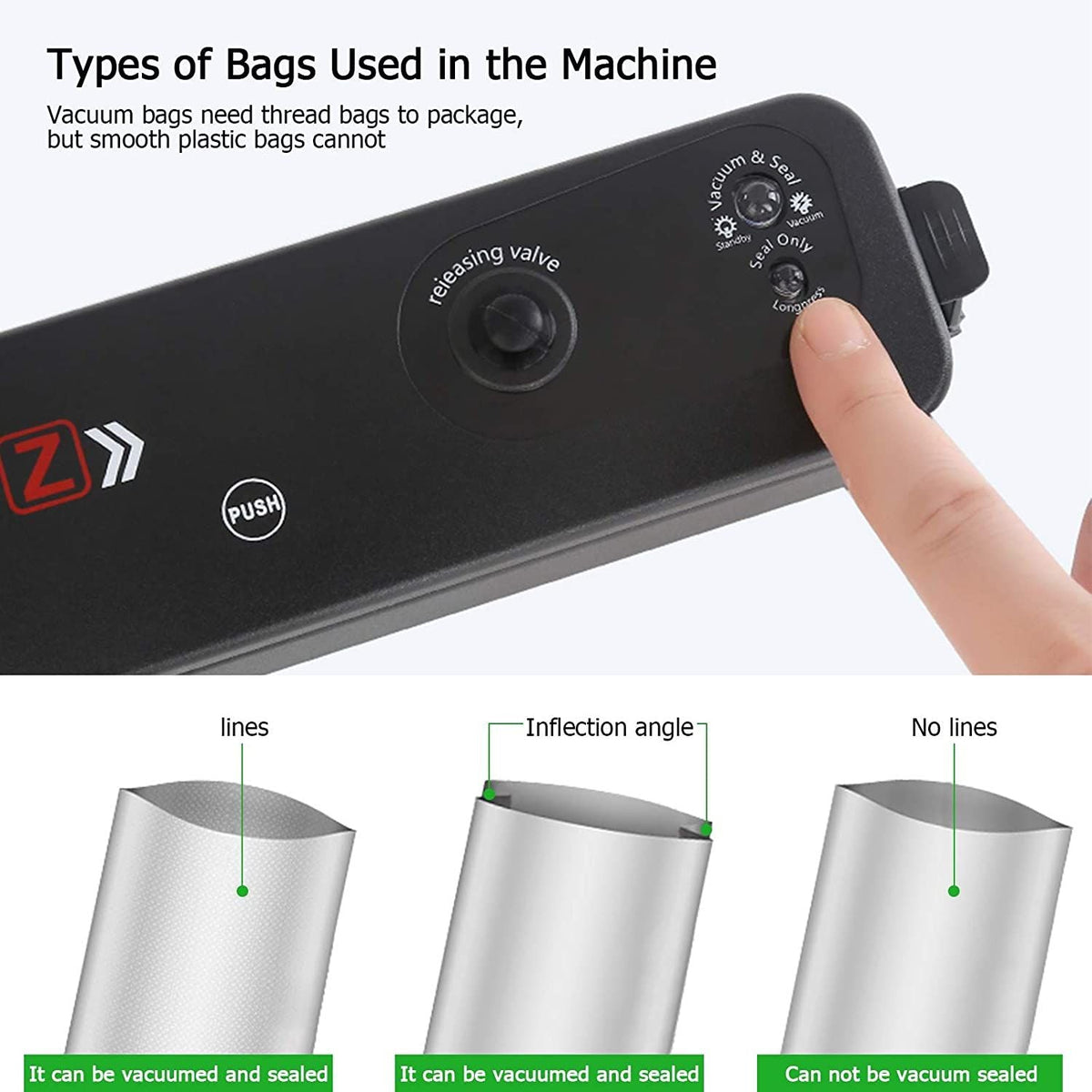 Food Vacuum Sealers Automatic Food Saver Meal Storage Air Sealing Preserver System