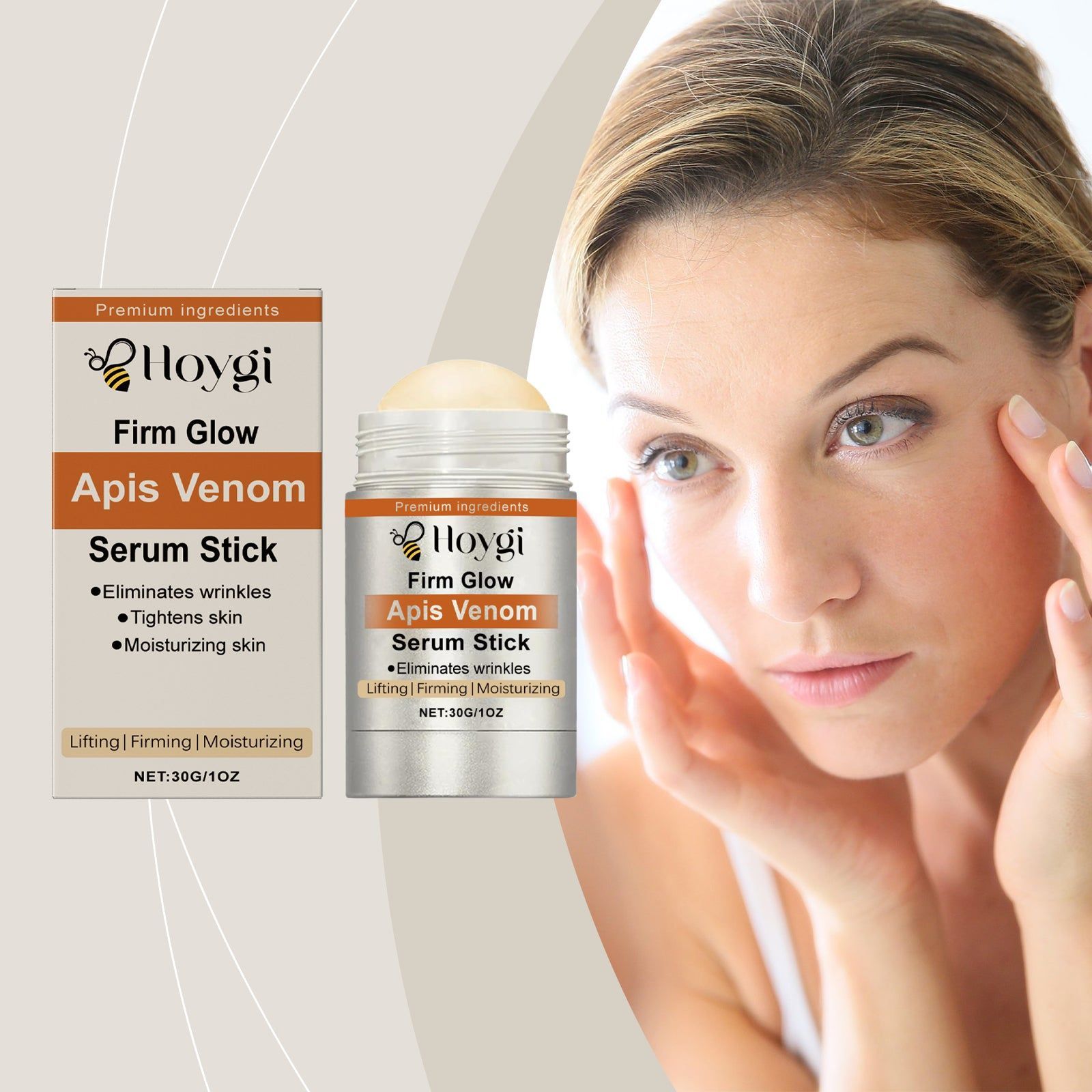 Bee Venom Essence Stick, Clean and Tender Skin, Nourishing, Moisturizing ,30g