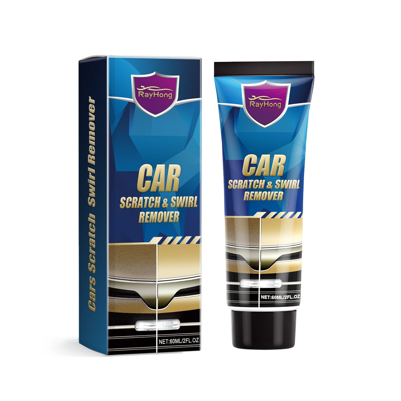 Car Scratch Repair Cream, Fix Scratches, Swirls, Paint Touch Up, Easy Car Care ,60ml