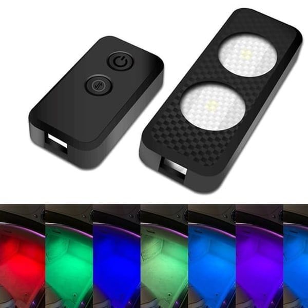 Car Atmosphere Lights Sound Remote Control LED Light RGB Floor Decoration