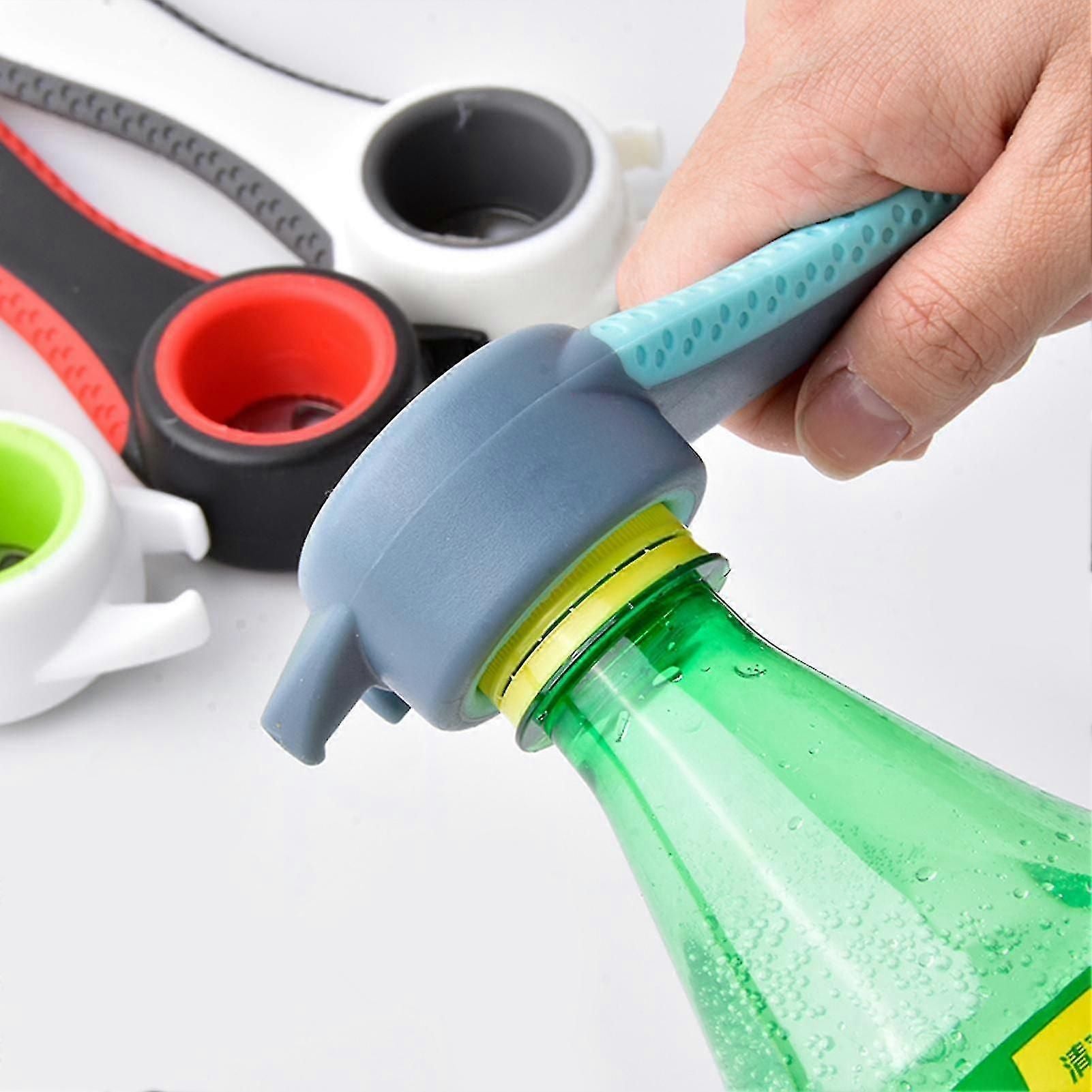 4pcs Jar Opener For Weak Hands Light Blue Fashion Design Bottle Opener For Seniors With Arthritis Tool