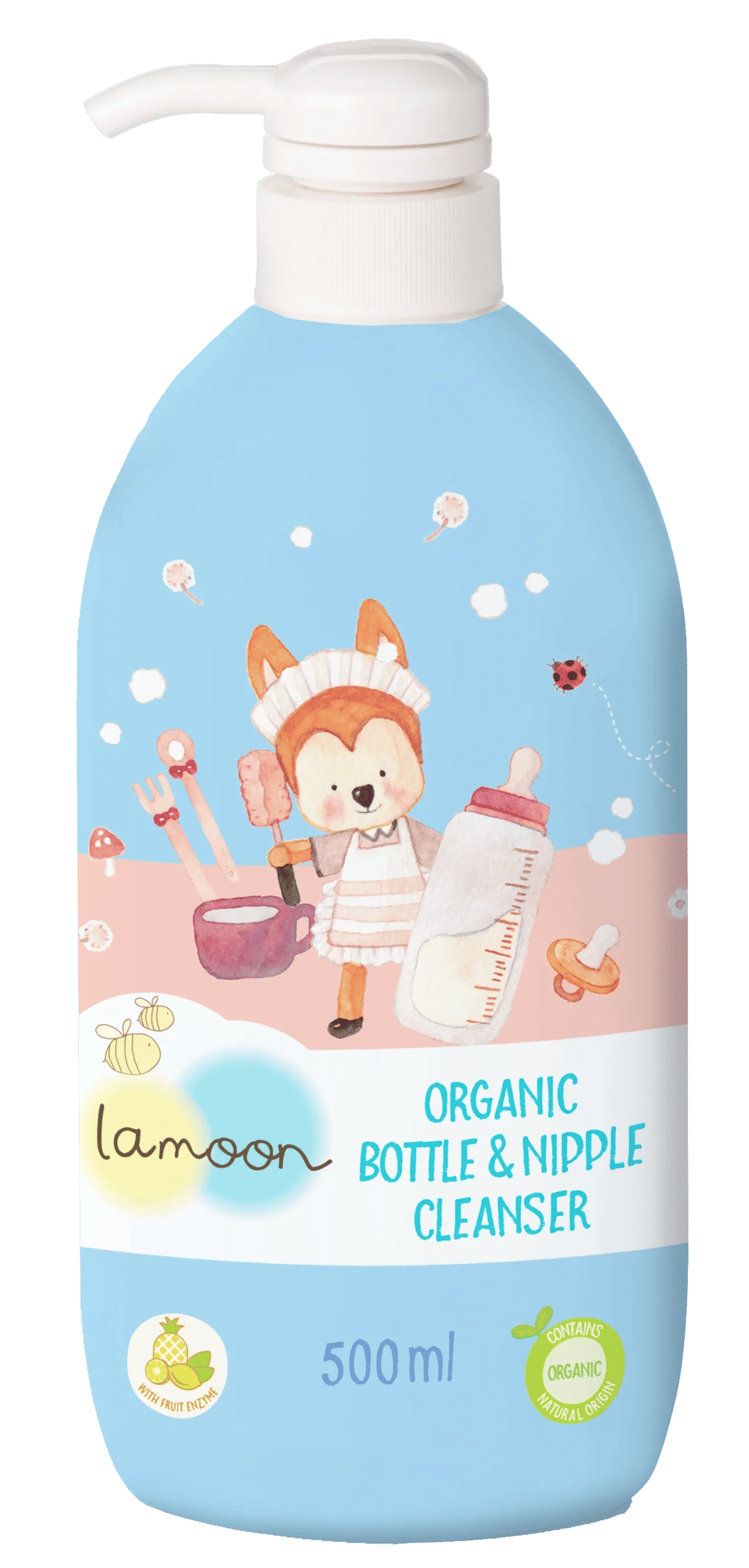 Lamoon Organic Bottle & Nipple Cleanser 500ml