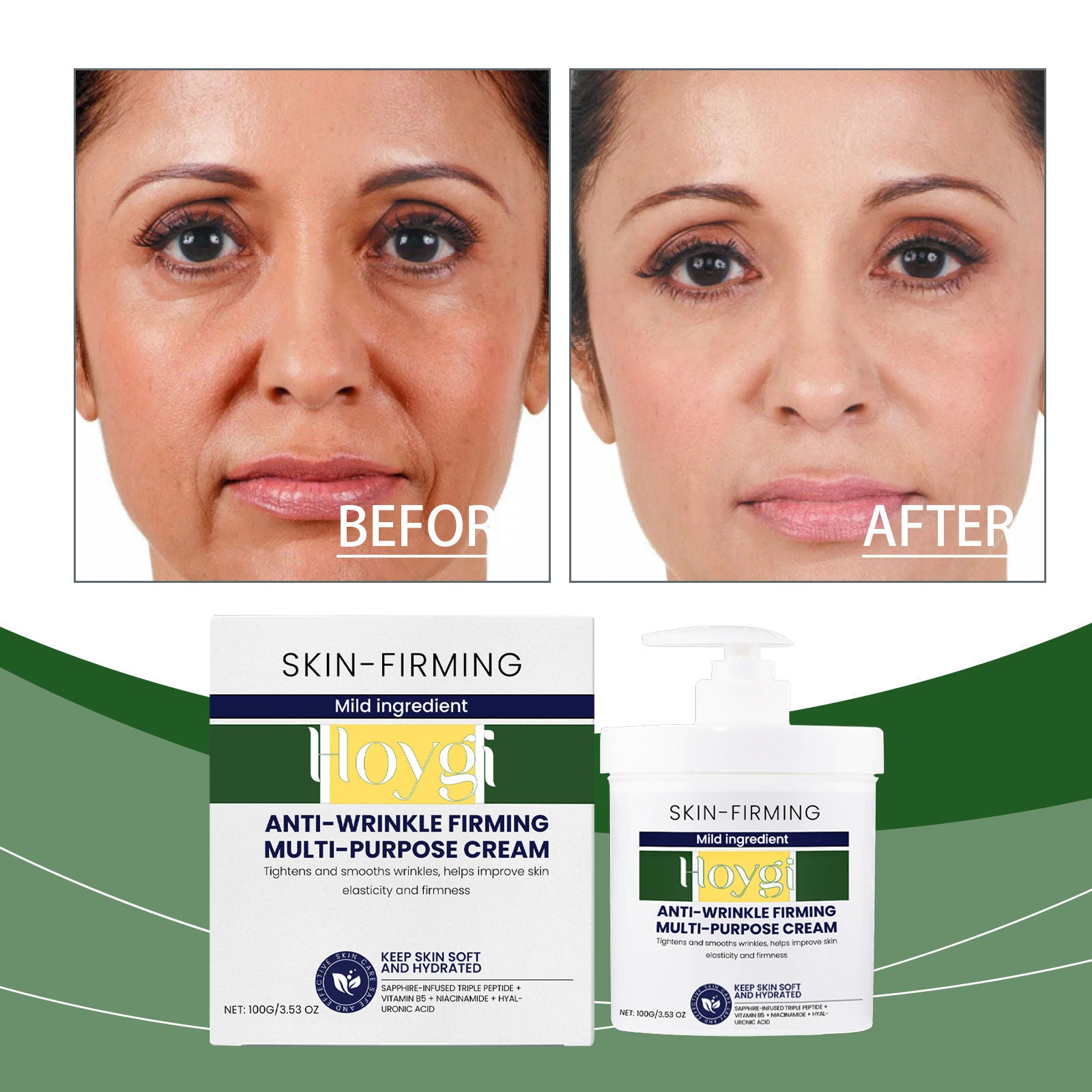 Hydrating and Moisturizing Face Cream, Long-Lasting Hydration, Anti-Aging, Skin Rejuvenation ,100g