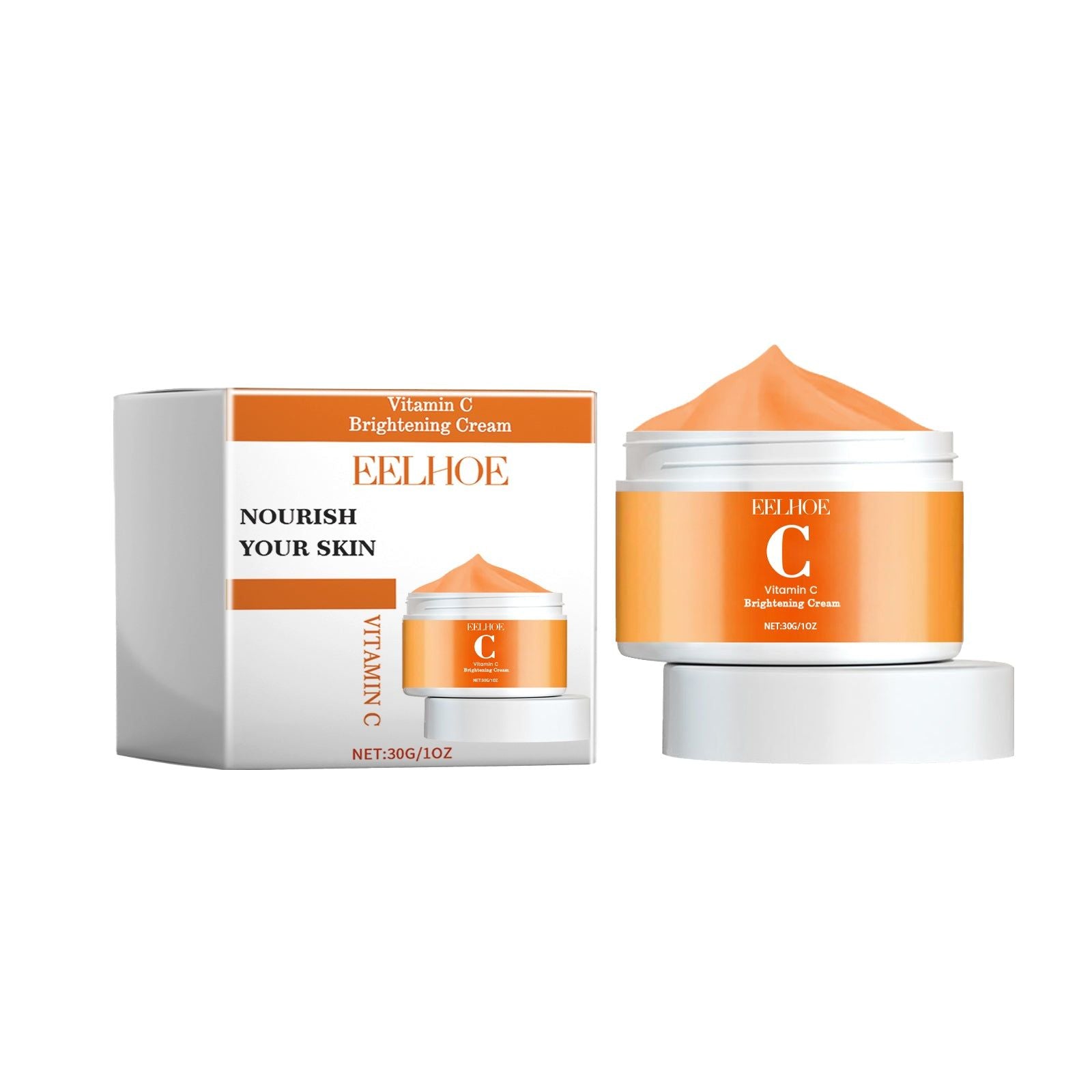 Vitamin C Brightening Cream, Nourish and Moisturize, Reduce Fine Lines, Fade Dullness ,30g