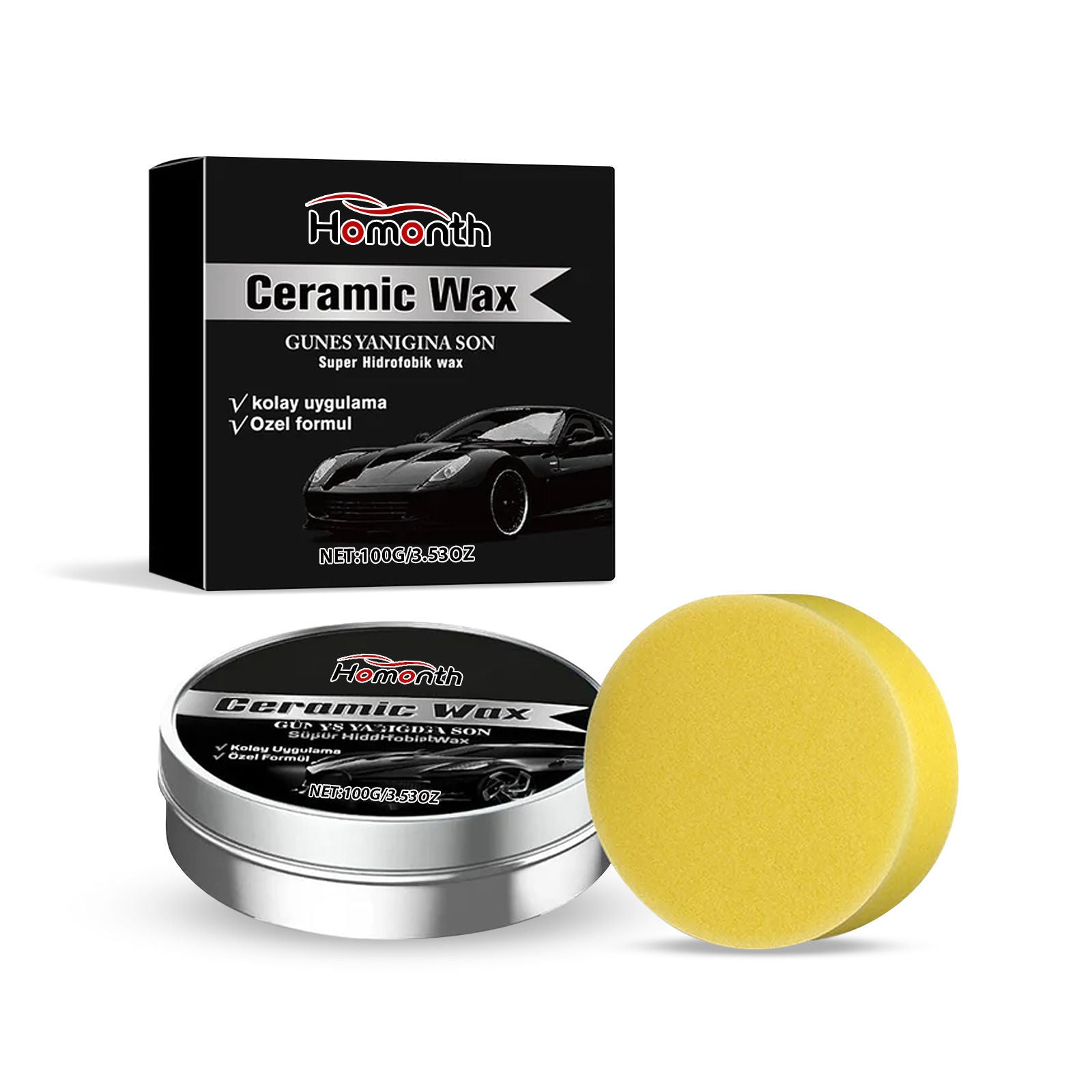 Car Care Wax, Scratch Repair, Paint Protection, Easy Polishing, Shine Boost ,1 set