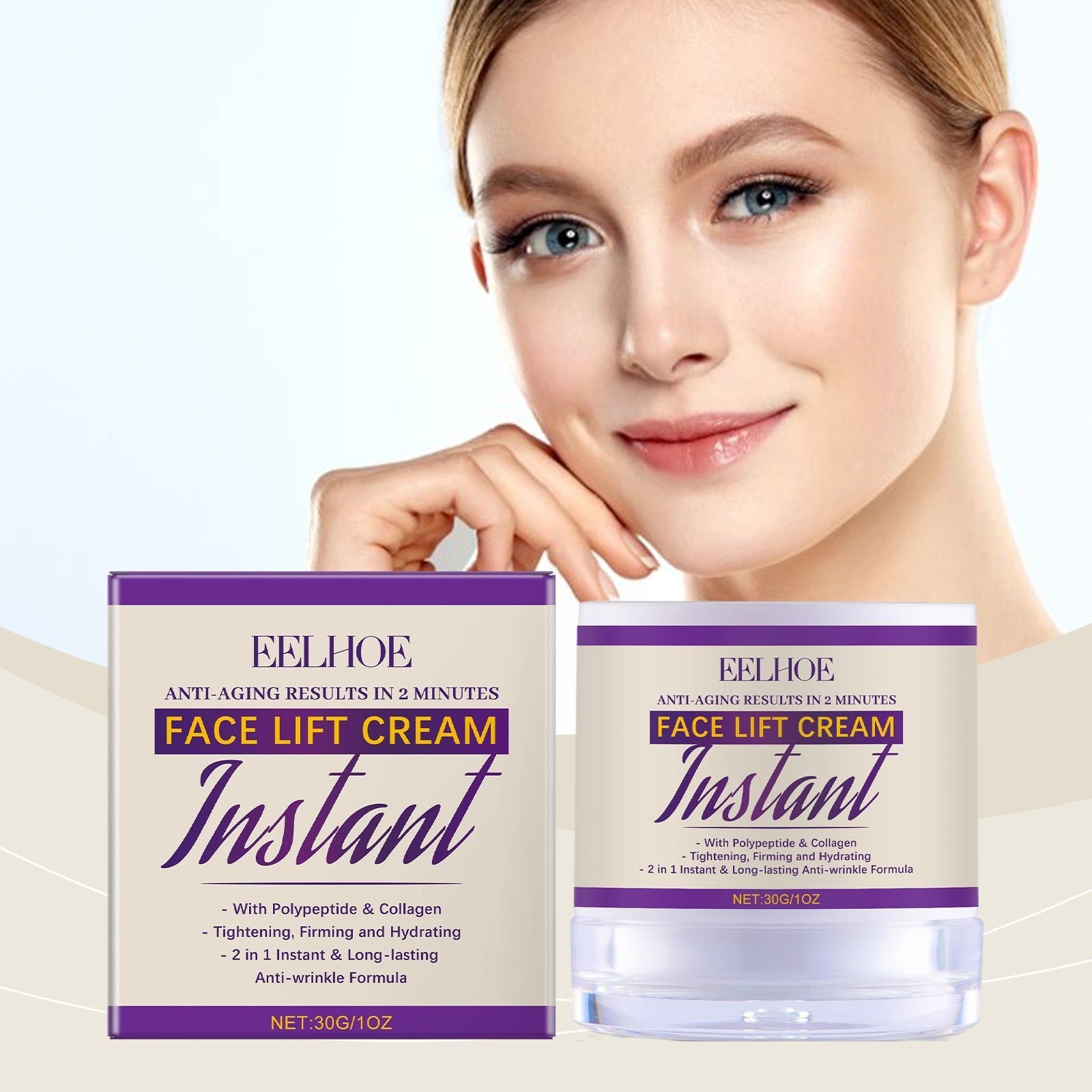 Collagen Facial Care Cream, Anti-Aging, Hydrating, Firming, Fine Lines Treatment ,30g