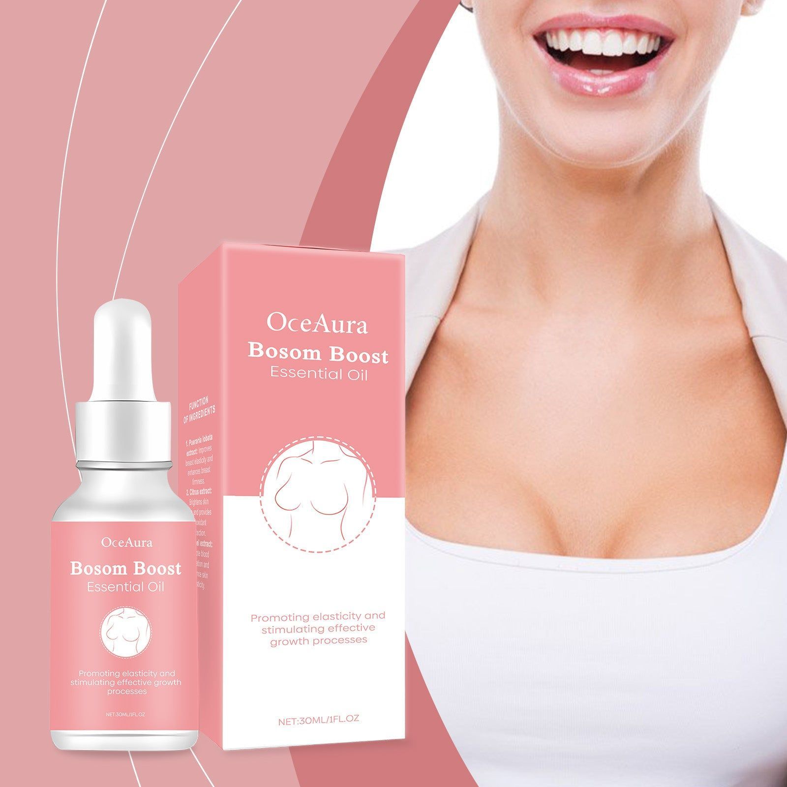 Women's Chest Firming Lift Essential Oil, Anti-Sag Moisturizer, Full Curves ,30ml