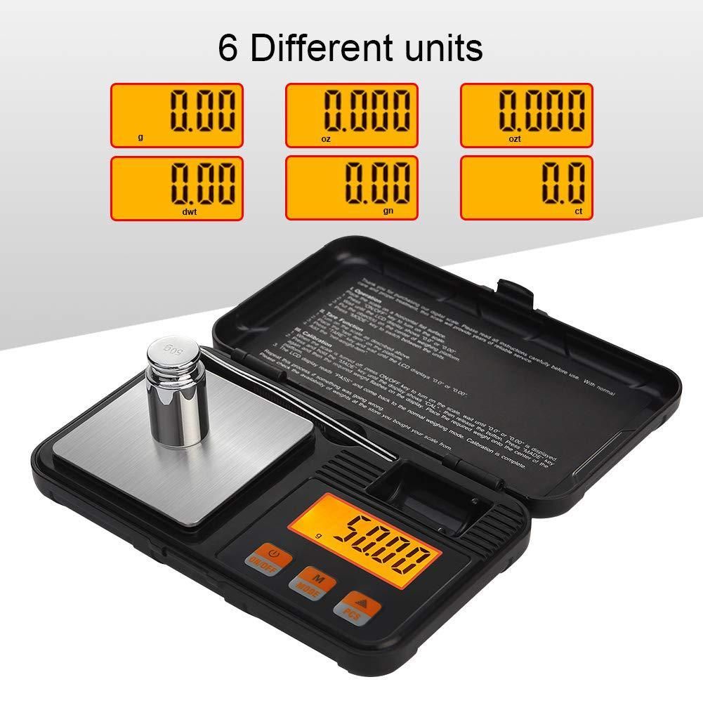 Pocket Digital Scale Accurate Electronic Balance With LED Display For Jewelry Shop