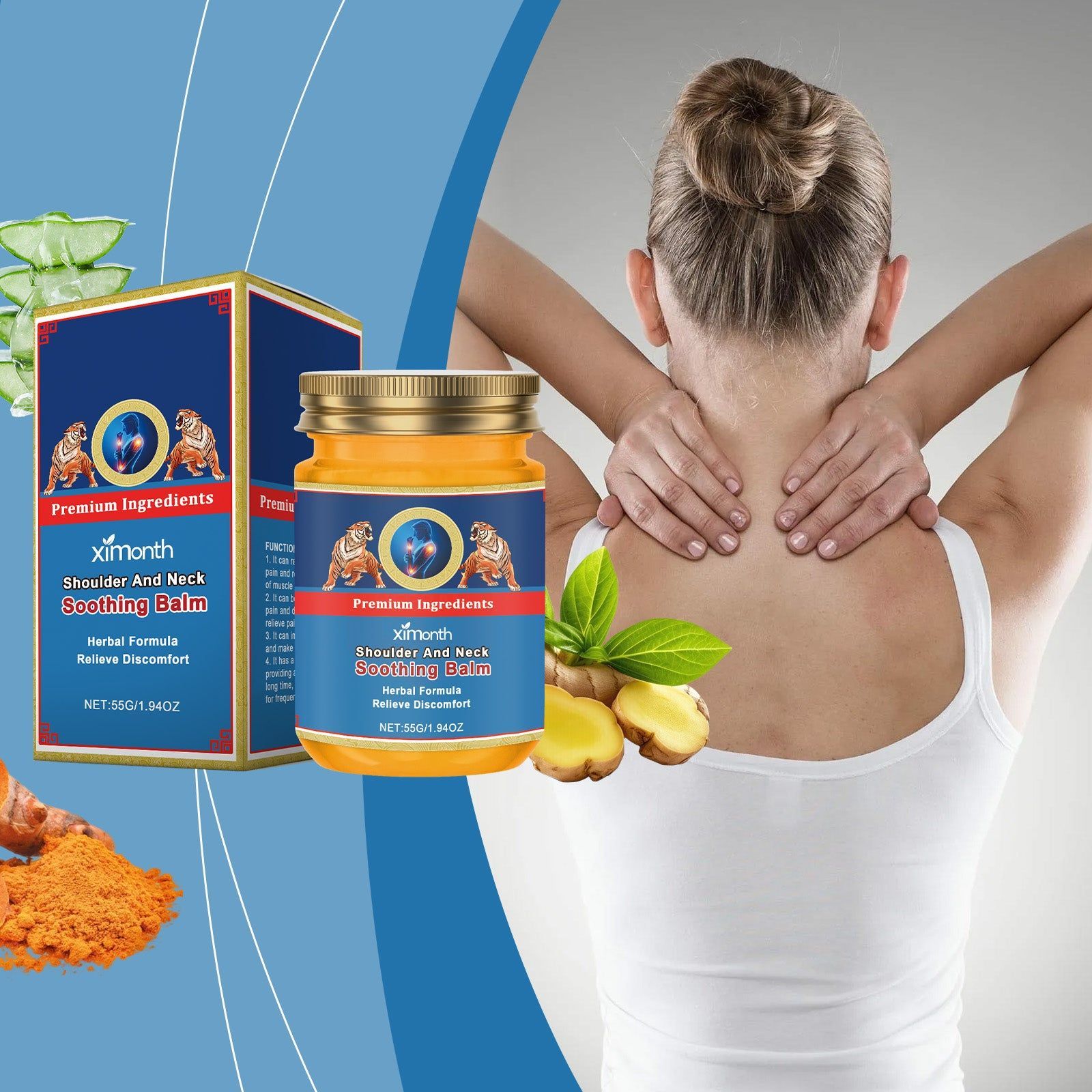 Body Care Cream for Joint Pain Relief, Moisturizing, Anti-Inflammatory, Muscle Relaxation ,55g