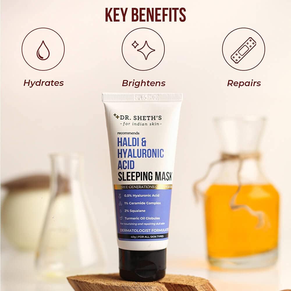 Dr. Sheth's Haldi & Hyaluronic Acid Sleeping Mask 40g
