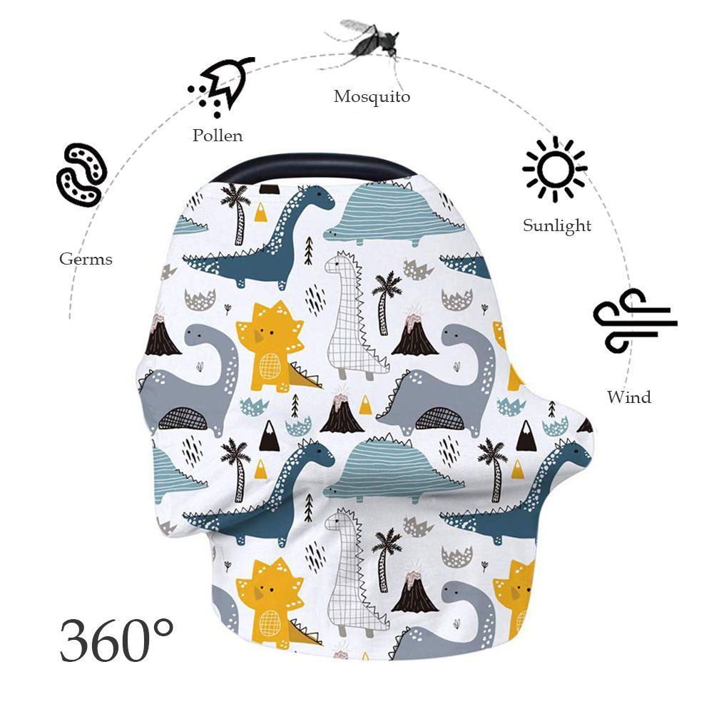 Nursing Cover Breastfeeding Shawl Infant Stroller Cover Stretchy Car Seat Canopy For Babies
