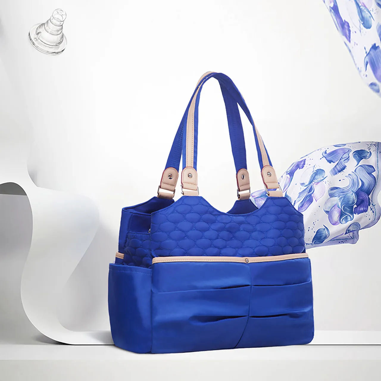 Sunveno - Fashion Diaper Tote Bag - Blue