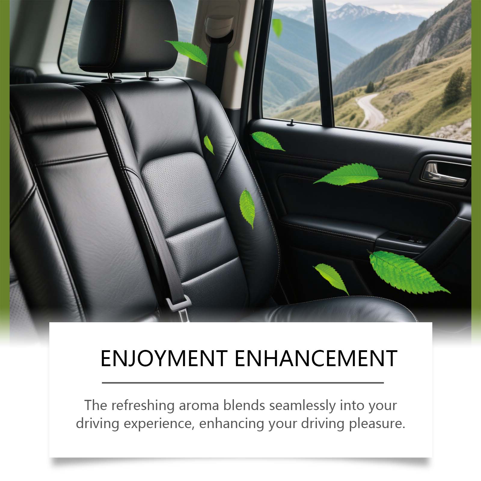 Bergamot Fresh Air Car Freshener, Multi-Functional Odor Eliminator, Refreshing Aroma Diffuser ,100ml