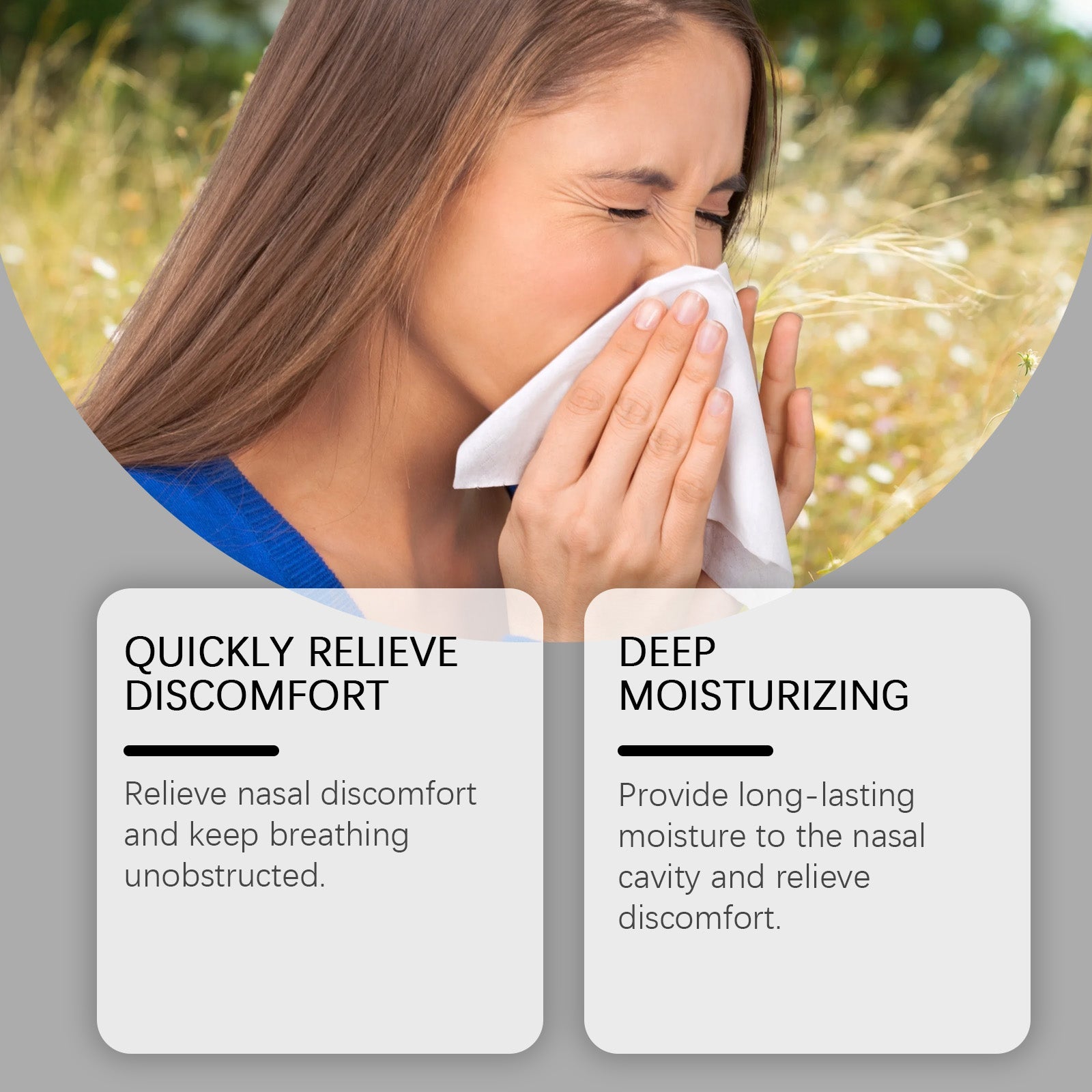 Body Care Nasal Spray, Natural Relief for Congestion, Long-Lasting Moisture ,30ml