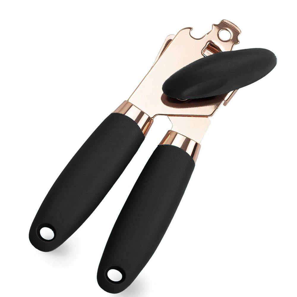 Manual Can Opener With Anti Slip Grip Handheld Smooth Edge Ergonomic